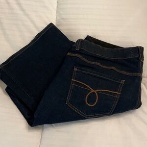 Women's Boot Cut Jeans - Dark Blue